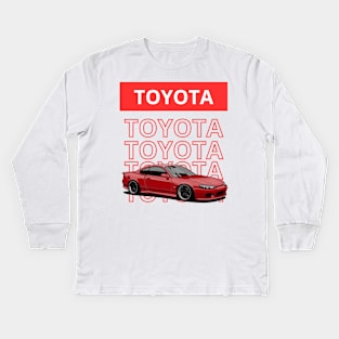 toyota mr2 Kids Long Sleeve T-Shirt